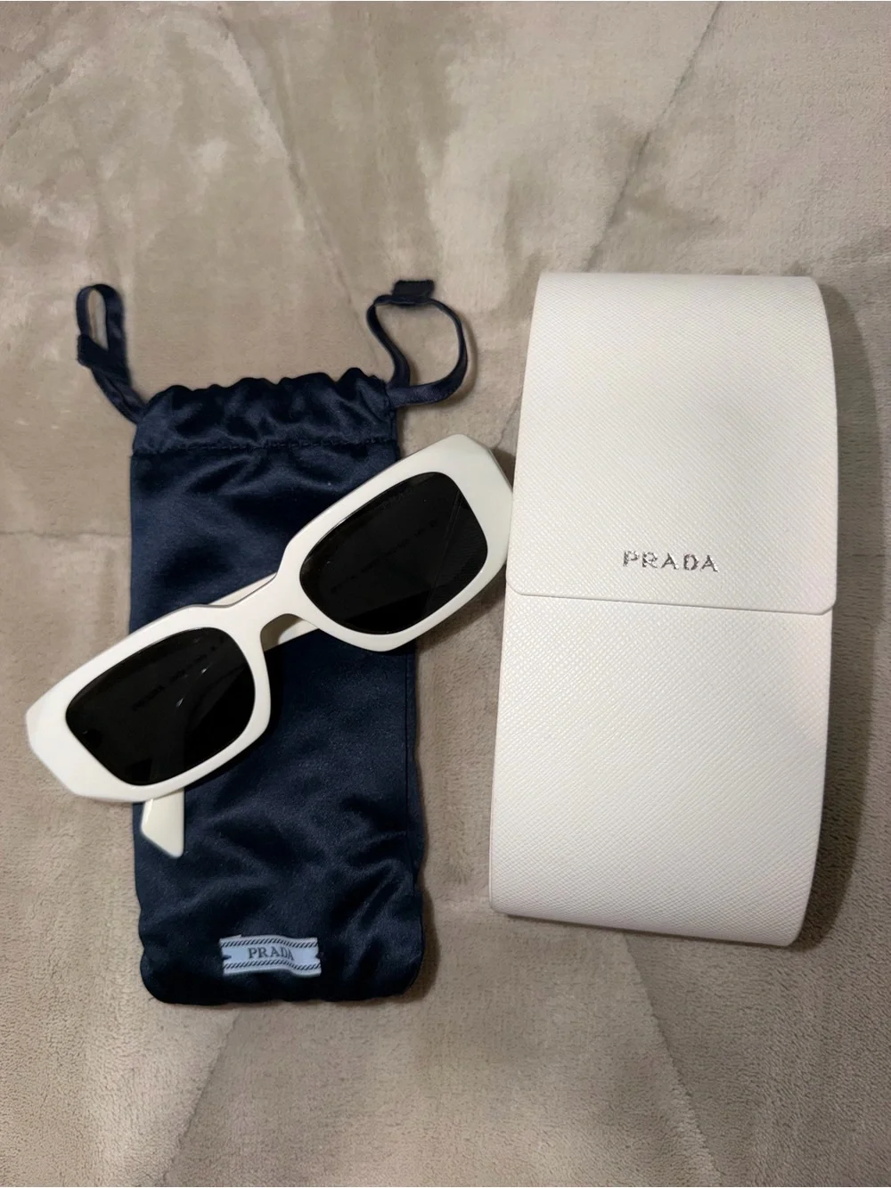 Prada White Sunglasses